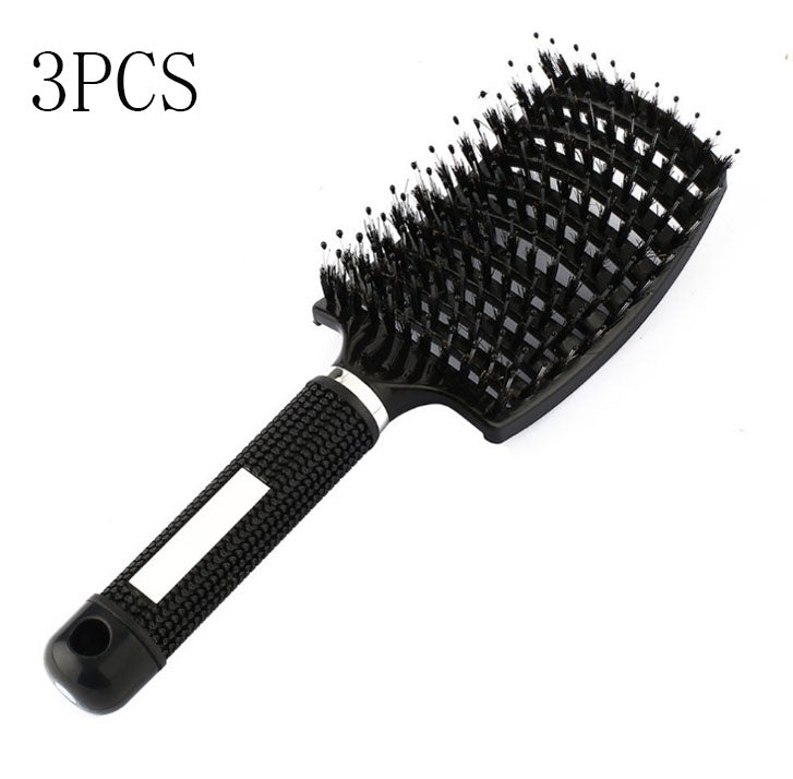 Anti-Klit Hairbrush for Women - Detangler Hair Brush with Nylon Bristles for Scalp Massage and Teasing