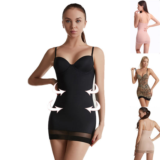 Slimming Shapewear Slip Dress – Tummy Control Body Sculpt with Adjustable Straps