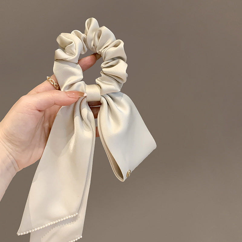 Satin Bow Streamer Hair Tie Hair Rope