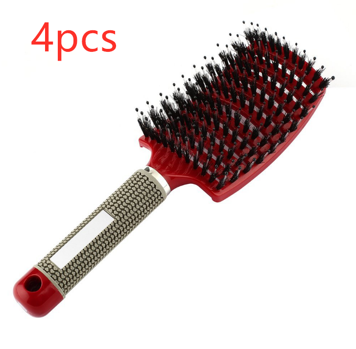 Anti-Klit Hairbrush for Women - Detangler Hair Brush with Nylon Bristles for Scalp Massage and Teasing