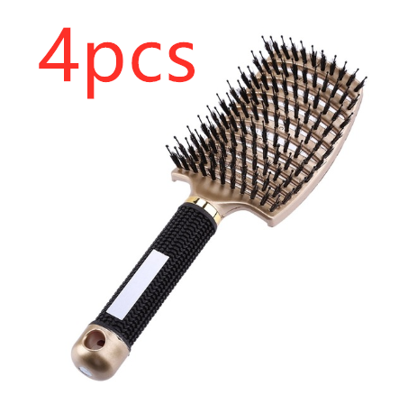 Anti-Klit Hairbrush for Women - Detangler Hair Brush with Nylon Bristles for Scalp Massage and Teasing