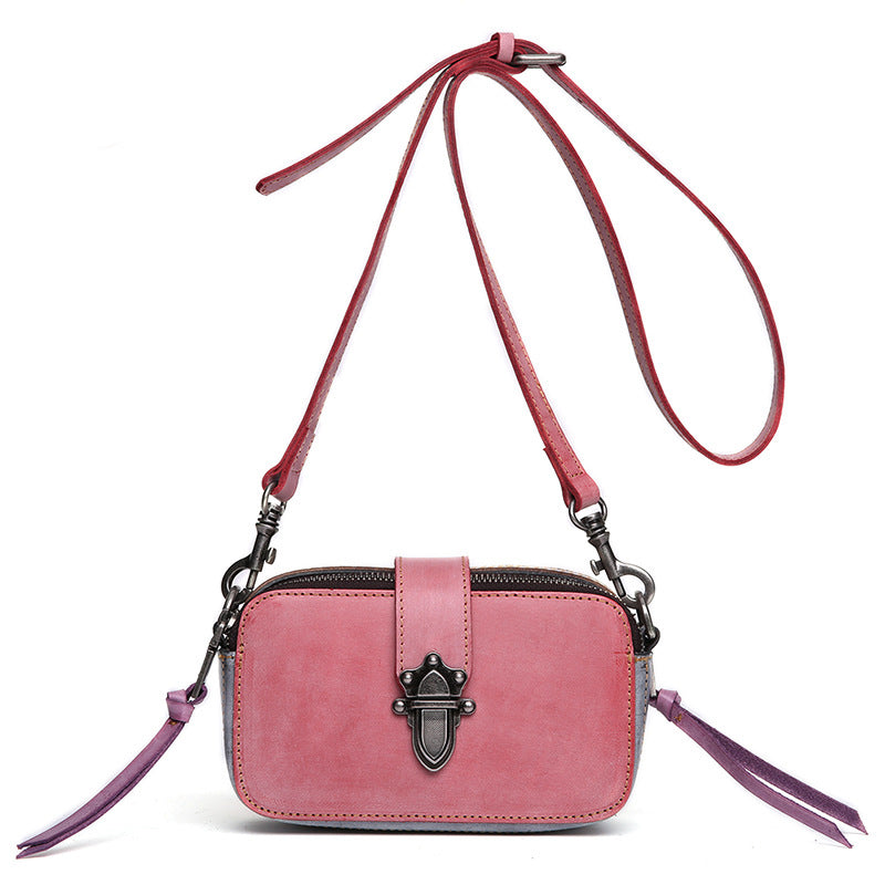 Leather shoulder bag