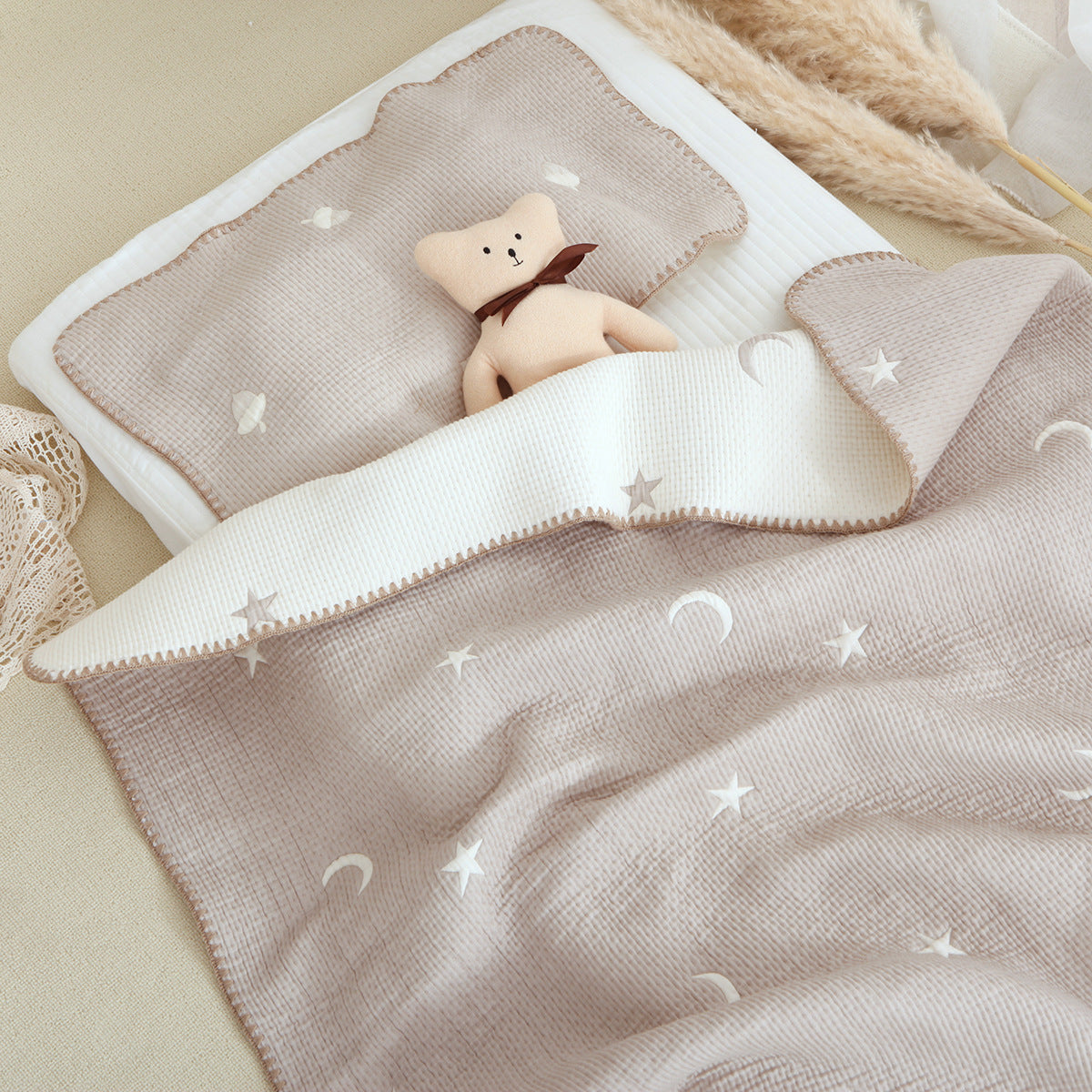 Babies' Multifunctional Cotton Bed Sheet Blanket