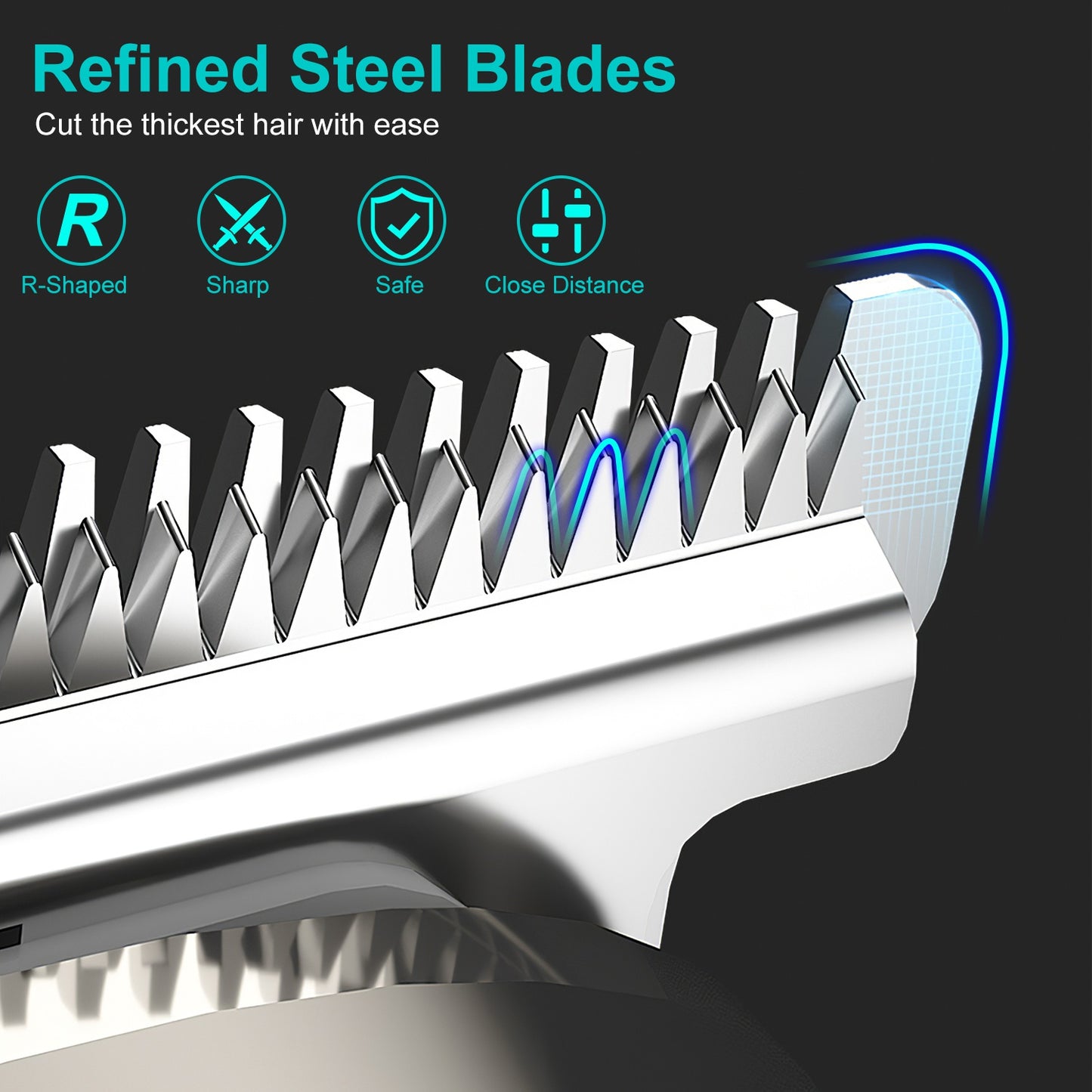 Men’s 5-In-1 Beard Trimmer & Grooming Kit – Waterproof Cordless Electric Razor