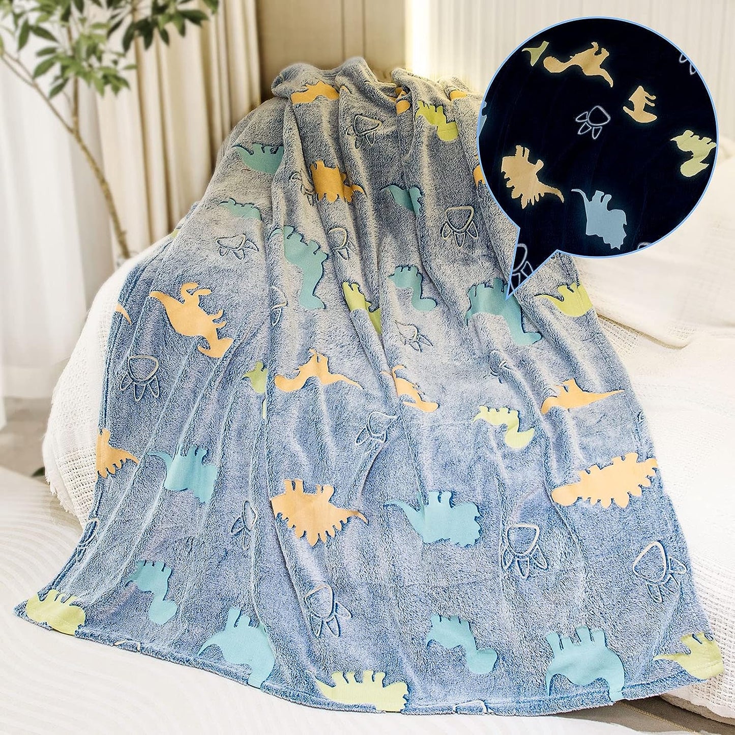 Girls Glow In The Dark Throw Blanket