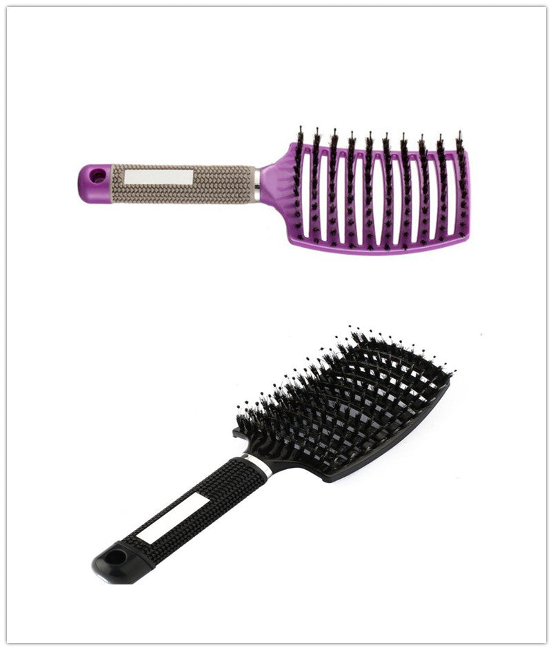 Anti-Klit Hairbrush for Women - Detangler Hair Brush with Nylon Bristles for Scalp Massage and Teasing