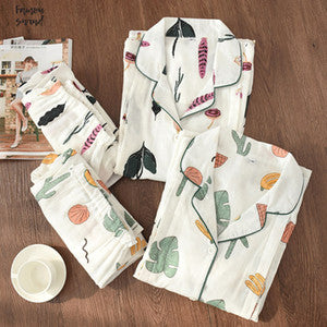 Sleepwear Cotton 100% Thin Maternity Wear Pajama Set