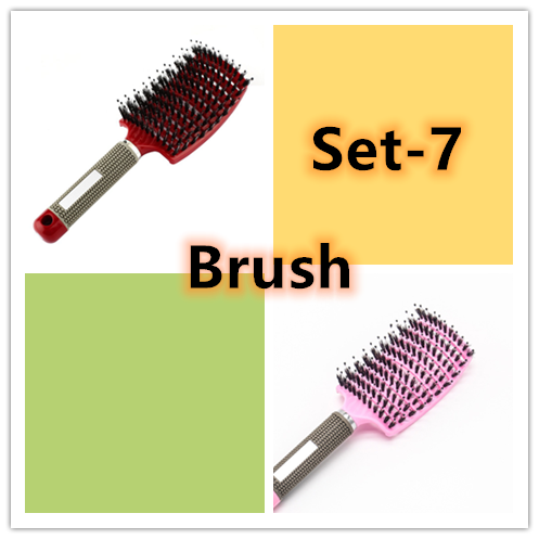 Anti-Klit Hairbrush for Women - Detangler Hair Brush with Nylon Bristles for Scalp Massage and Teasing
