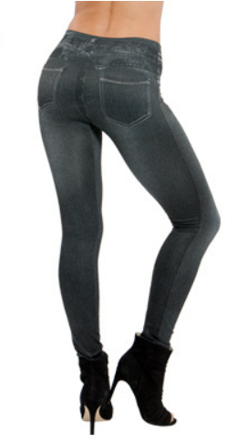 Slimming Corset Denim Leggings