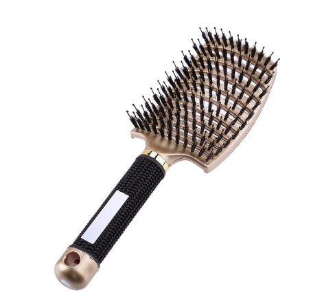 Anti-Klit Hairbrush for Women - Detangler Hair Brush with Nylon Bristles for Scalp Massage and Teasing