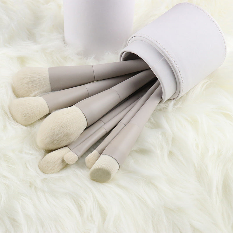 Portable Matte Gray Makeup Artist Professional Makeup Brush Suit