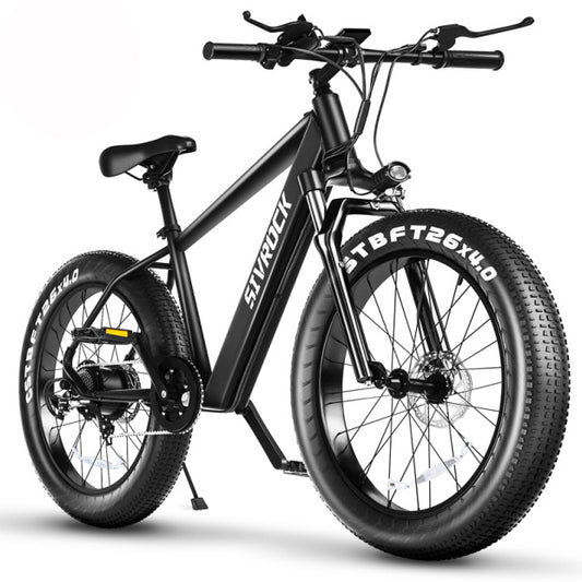 SIVROCK V1 1000W Fat Tire Electric Mountain Bike – 48V 15Ah Battery, 85Nm Torque, 26”x4” Tires, Dual Disc Brakes, LCD Display