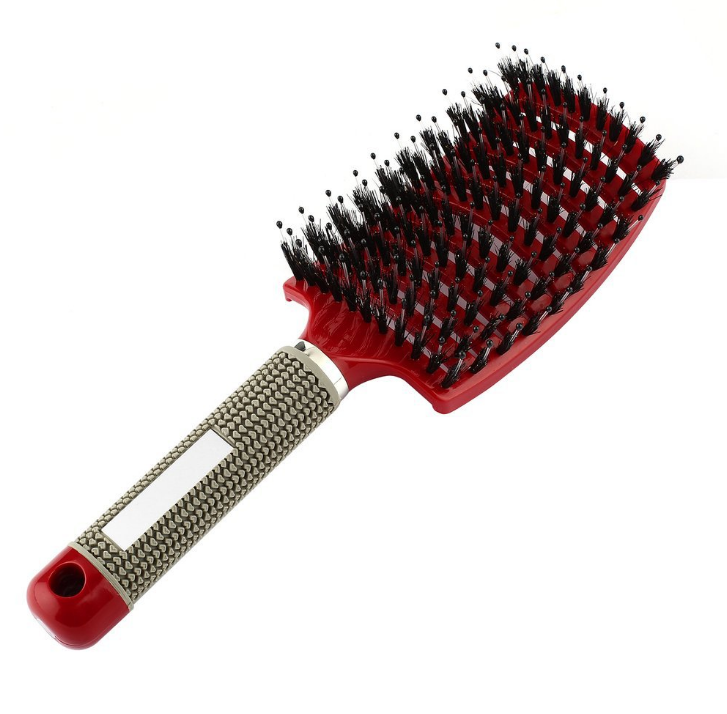 Anti-Klit Hairbrush for Women - Detangler Hair Brush with Nylon Bristles for Scalp Massage and Teasing