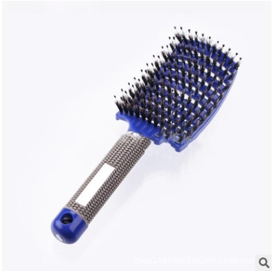 Anti-Klit Hairbrush for Women - Detangler Hair Brush with Nylon Bristles for Scalp Massage and Teasing