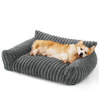 Bedsure Cute Cat Couch For Pets - Fluffy Cat Sofa With Premium Soft Corduroy Fleece Fuzzy Cat Couch Bed With Cover Supportive Cat Chair For Indoor Cats