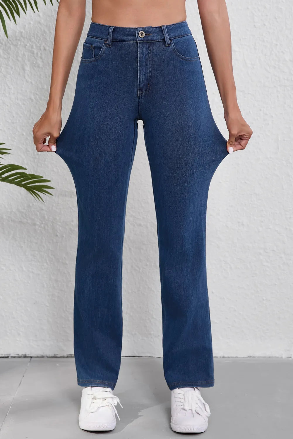 Straight Jeans with Pockets