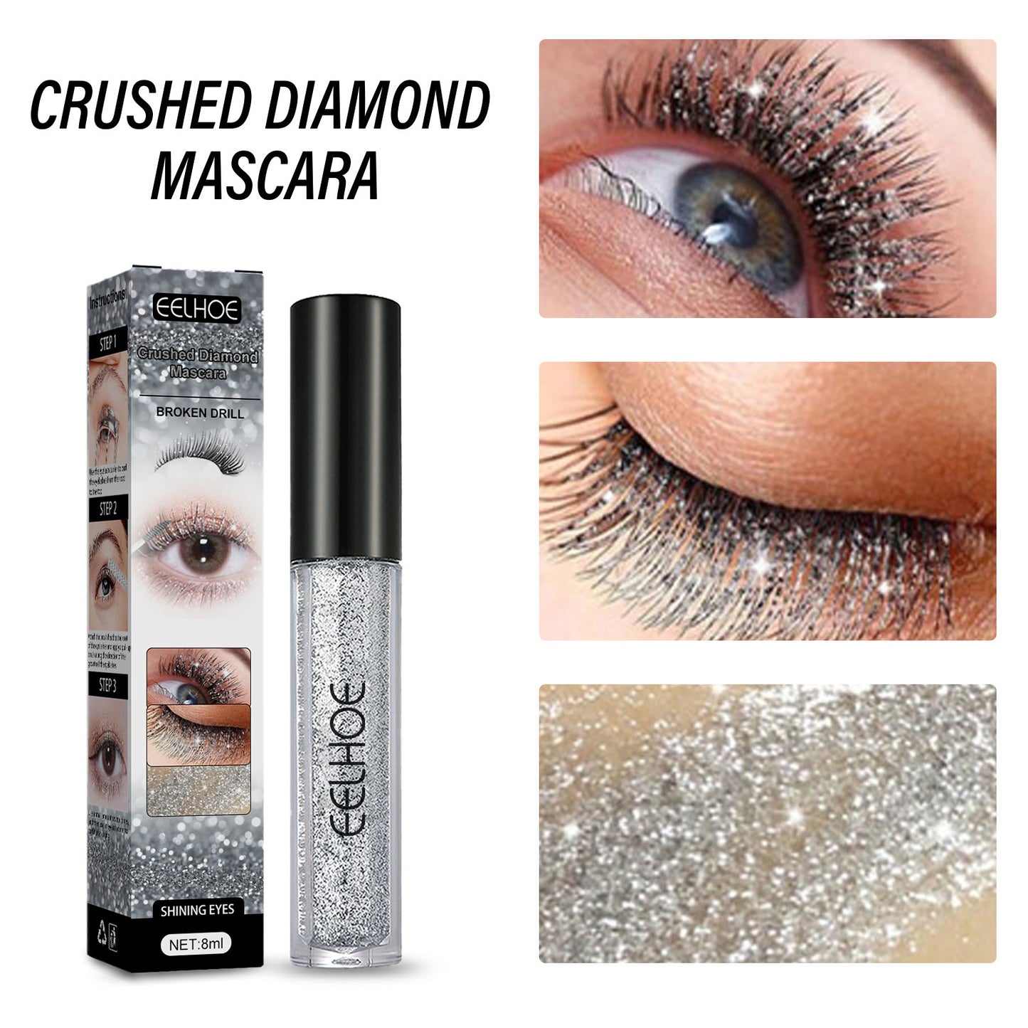 Diamond Fragment Mascara Shaping Base Quick-drying Non-smudging