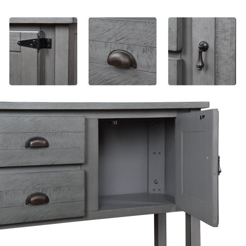 48-inch Solid Wood Sideboard Console Table