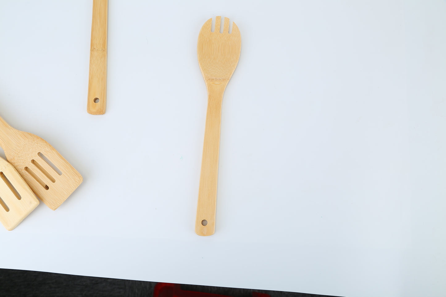 Set Of 6Pcs Cooking Utensil Bamboo Wooden Spoons Spatula Kitchen Cooking Tools Nonstick Wooden Cookware Kitchen Gadgets