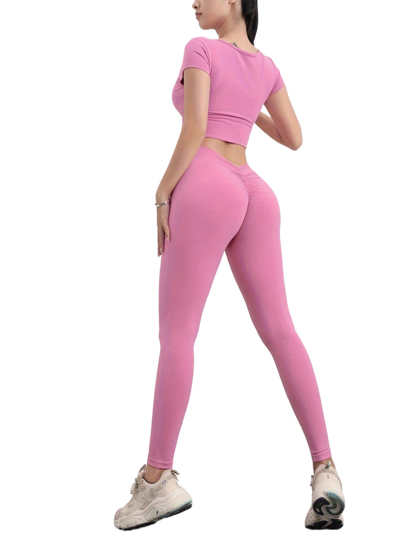 High Waist Seamless Yoga Pants for Women – Scrunch Butt, Ultra-Soft Fit, Solid Color Leggings