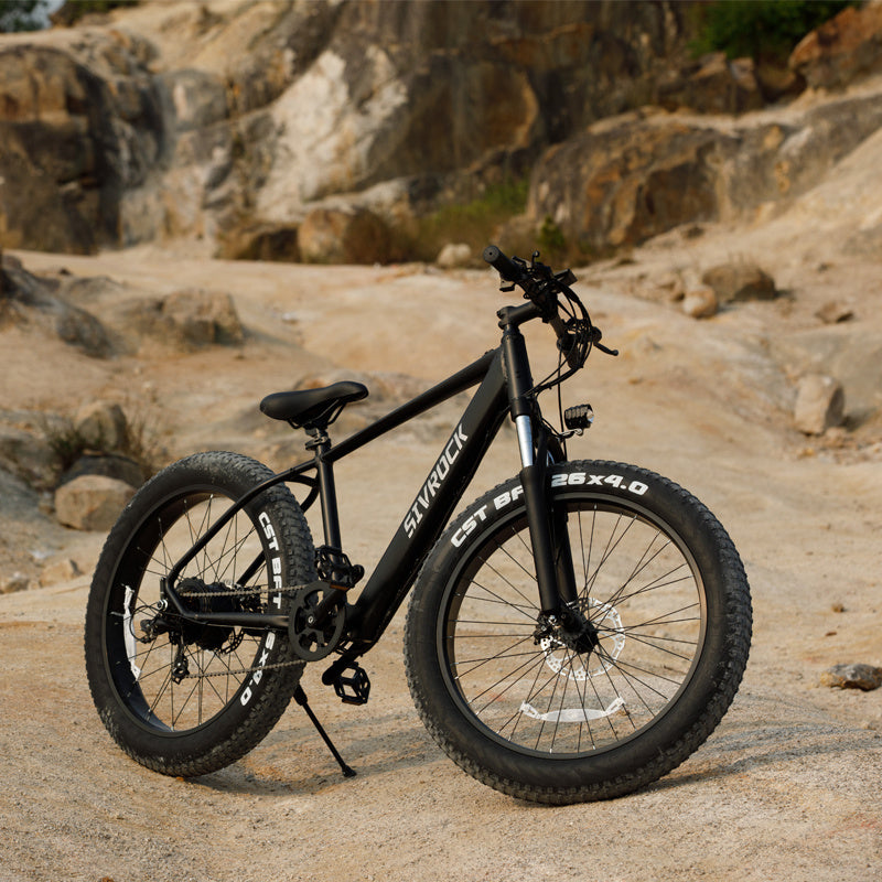 SIVROCK V1 1000W Fat Tire Electric Mountain Bike – 48V 15Ah Battery, 85Nm Torque, 26”x4” Tires, Dual Disc Brakes, LCD Display
