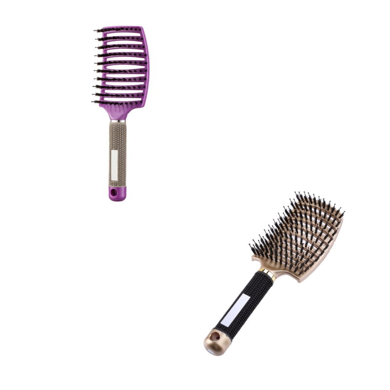 Anti-Klit Hairbrush for Women - Detangler Hair Brush with Nylon Bristles for Scalp Massage and Teasing