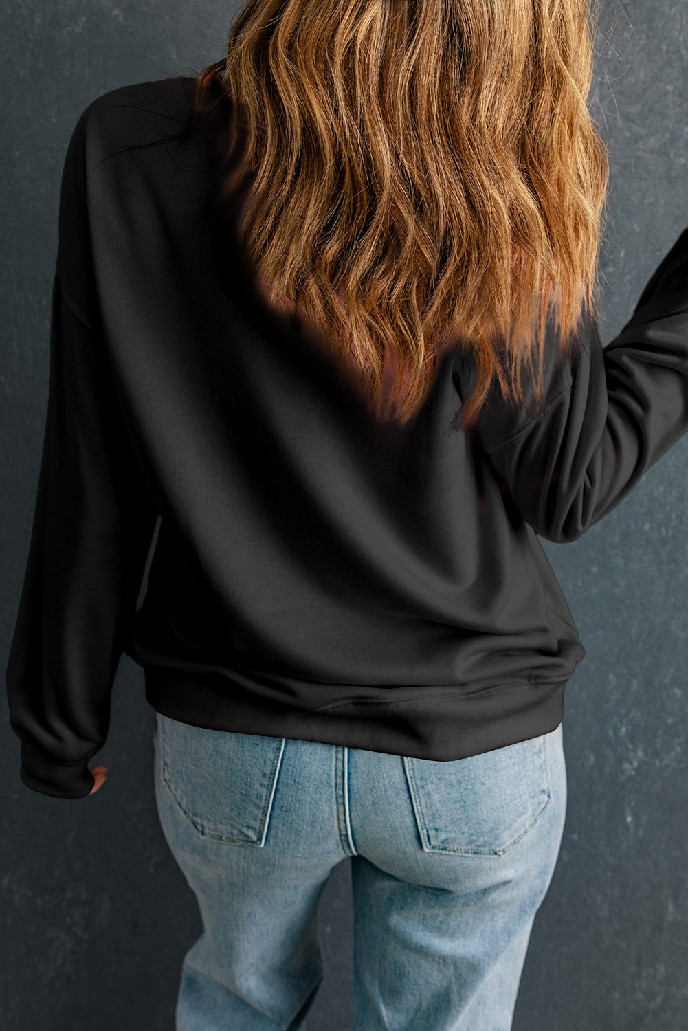 Cozy Round Neck Dropped Shoulder Sweatshirt